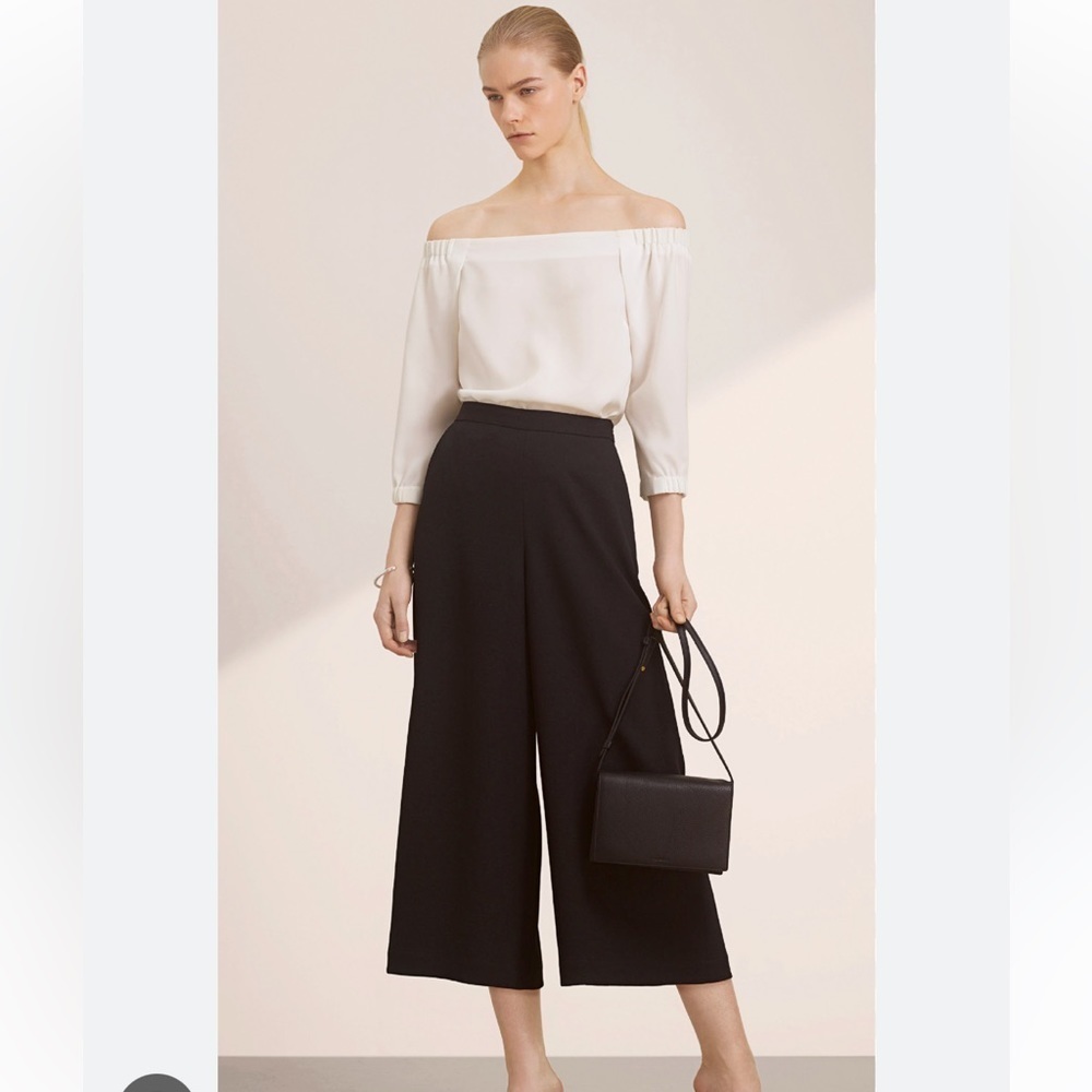 Aritzia Babaton Rodrigo Blouse Off Shoulder White Blouse - Picture 2 of 15
